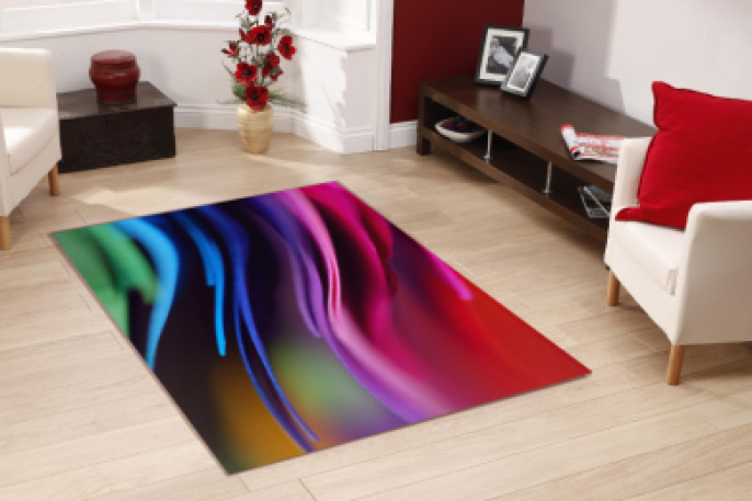 3 Boyutlu Renkli Kağıtlar 1 Dekoratif Halı