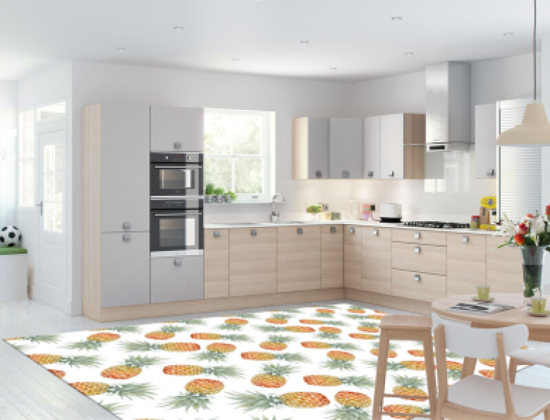 Ananas Dekoratif Mutfak Halısı