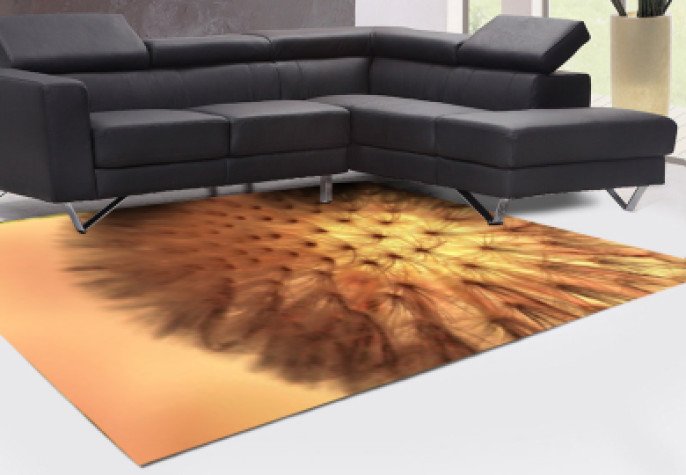 Aslandişi Güneş Yakın Arka Planlı Dekoratif Halı