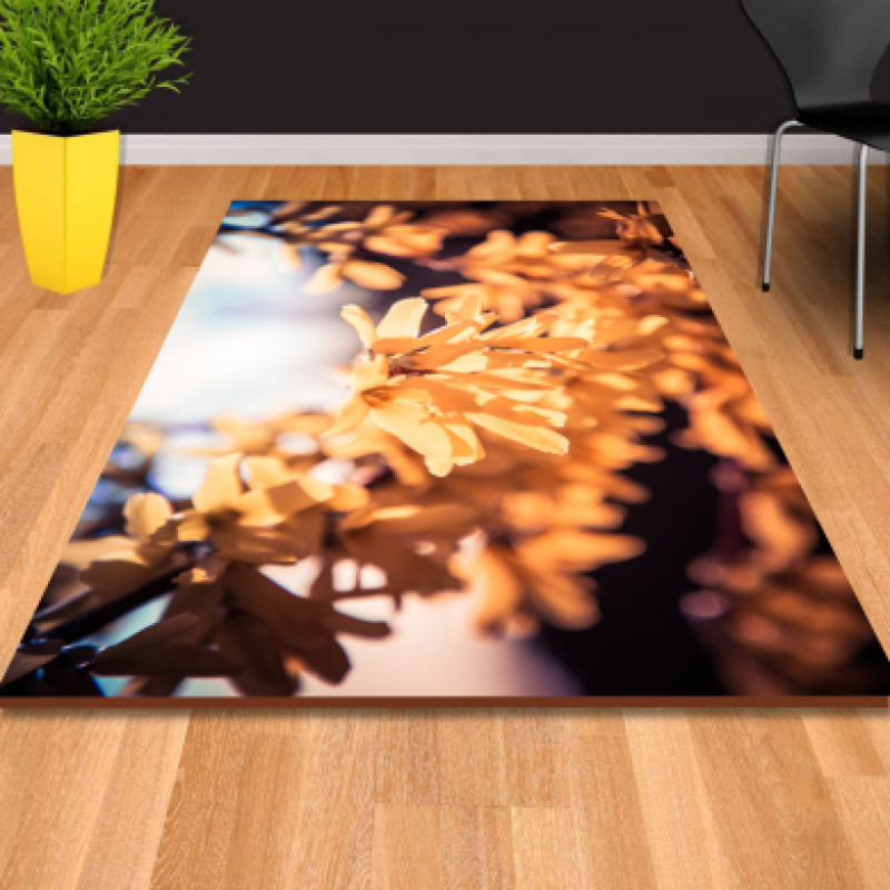 Bahar Çiçekleri Dekoratif Halı