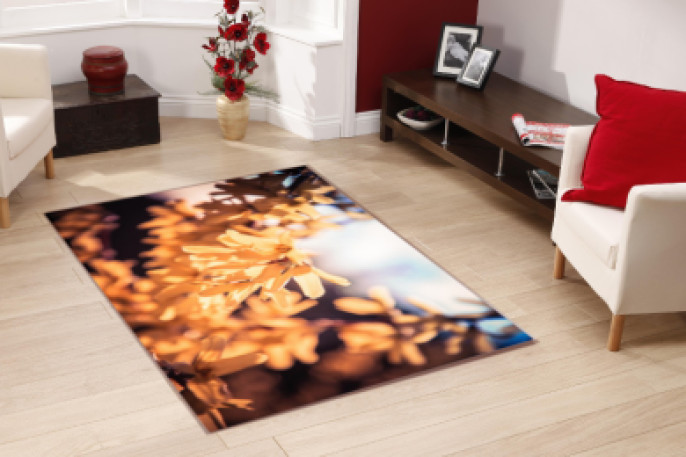 Bahar Çiçekleri Dekoratif Halı