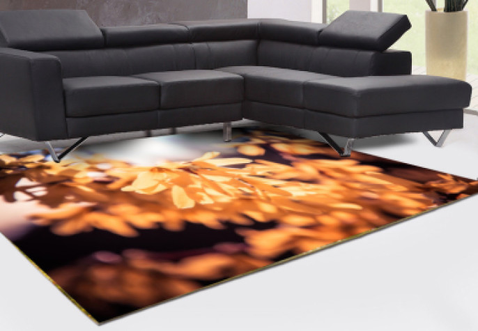 Bahar Çiçekleri Dekoratif Halı