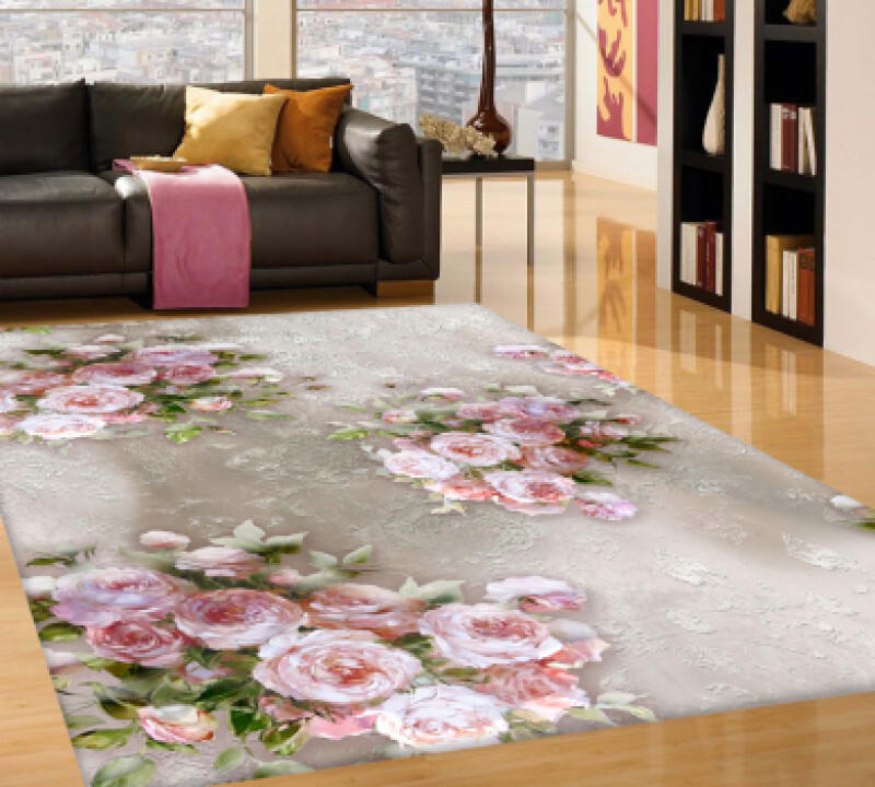 Boyut Çiçek Desenli Halı PL0129