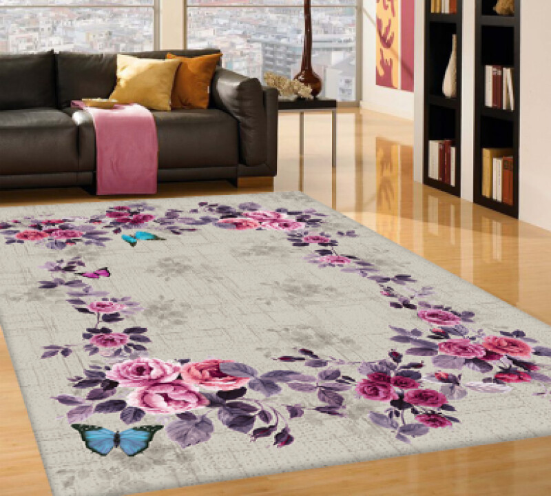 Boyut Çiçek Desenli Halı PL0134