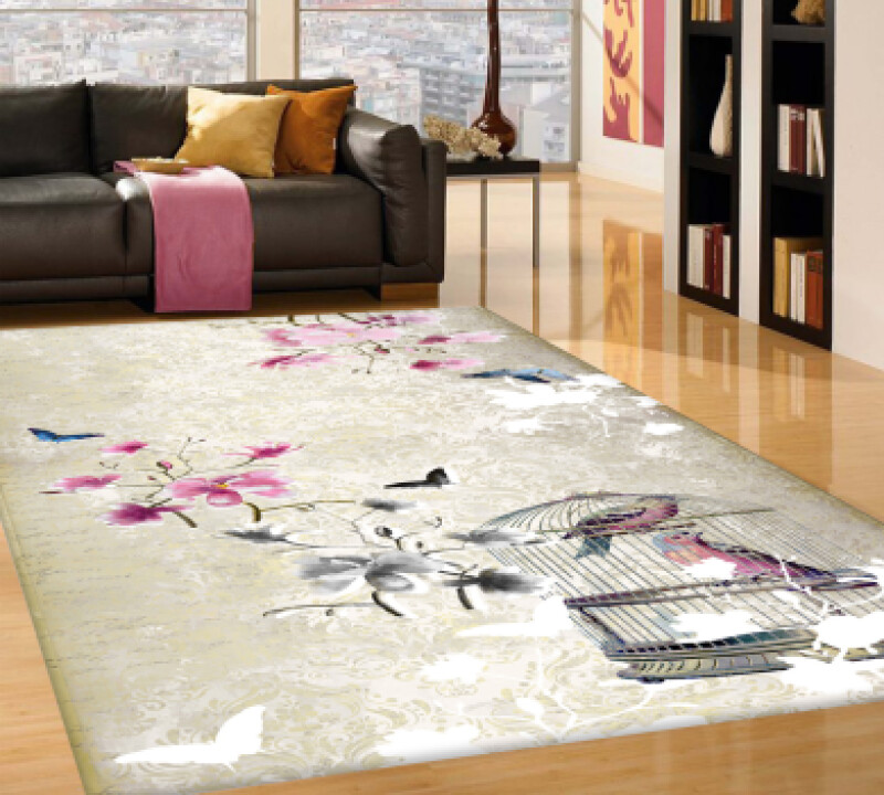 Boyut Çiçek Desenli Halı PL0135