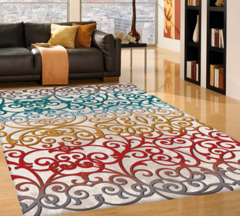 Boyut Çiçek Desenli Halı PL0141