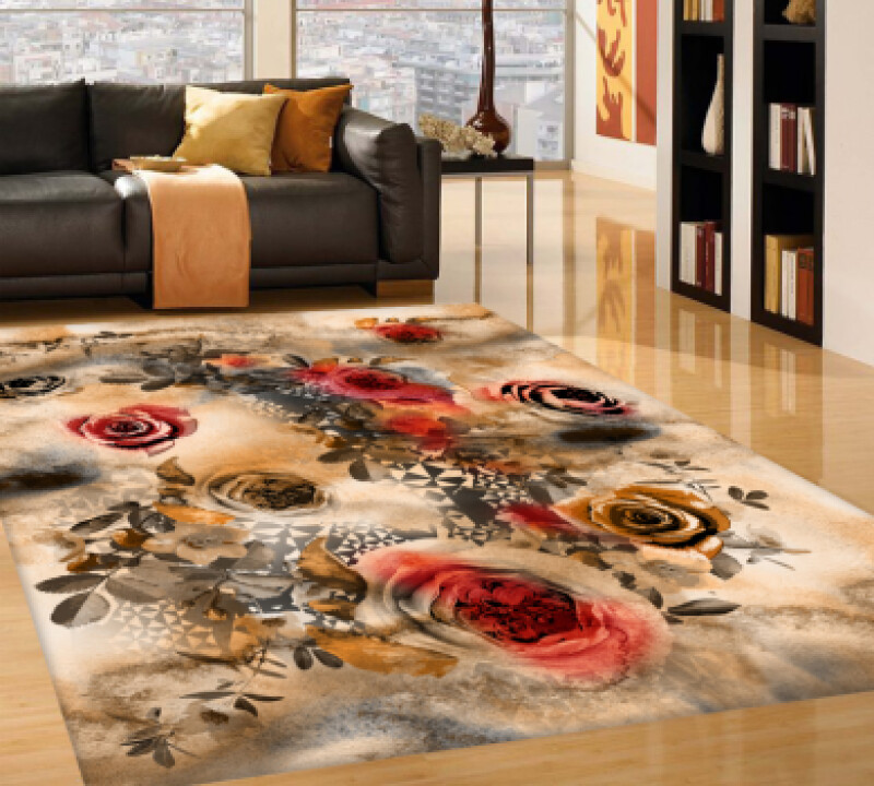 Boyut Çiçek Desenli Halı PL0185