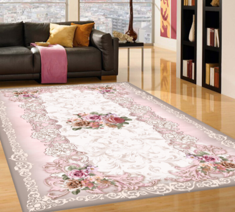 Boyut Çiçek Desenli Halı PL0195