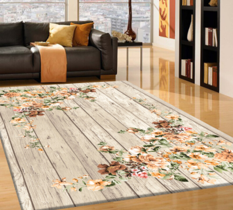 Boyut Çiçek Desenli Halı PL0208