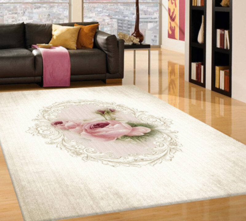 Boyut Gül Desenli Halı Halı PL0042