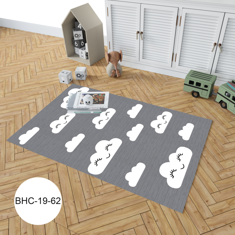 Bulutlu Bebek Odası Halısı