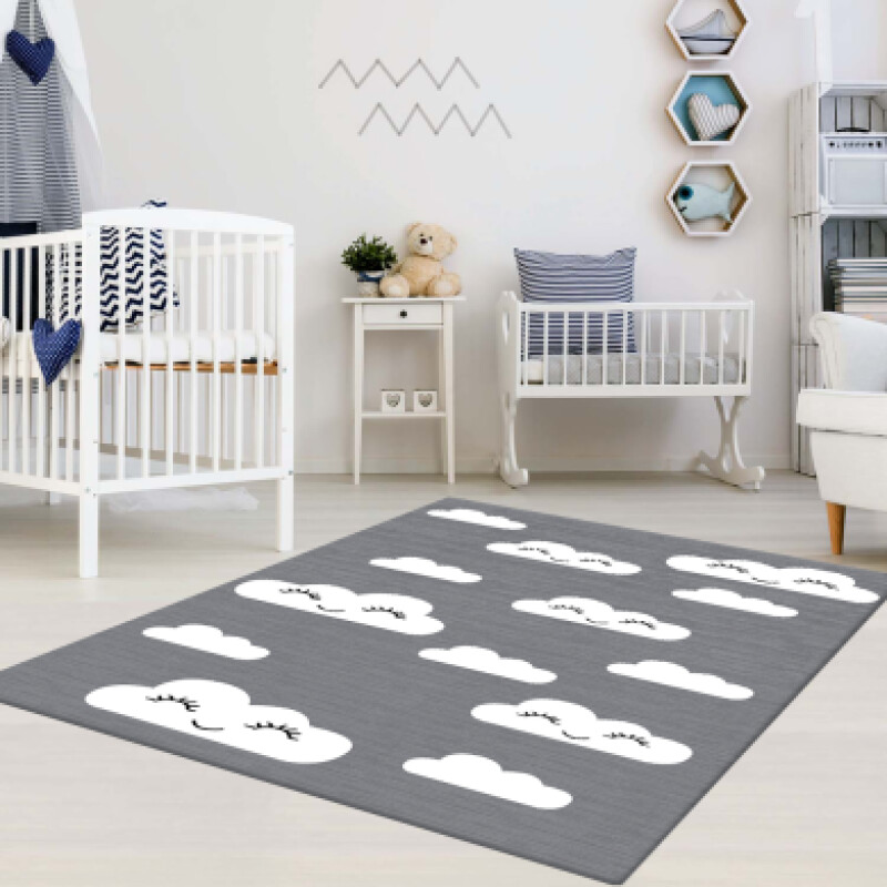 Bulutlu Bebek Odası Halısı