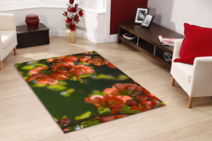 Dağ Elması Çiçeği Dekoratif Halı