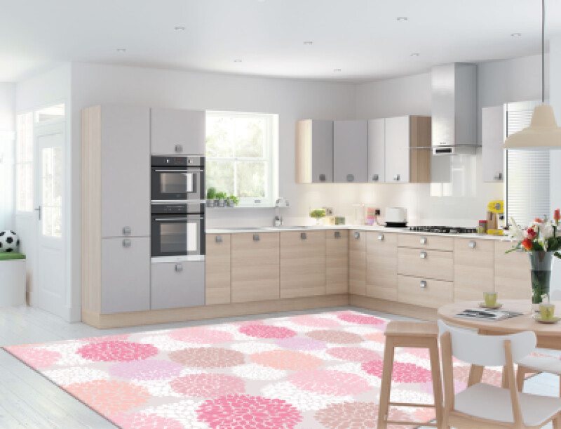 Dalya Renkli Dekoratif Mutfak Halısı