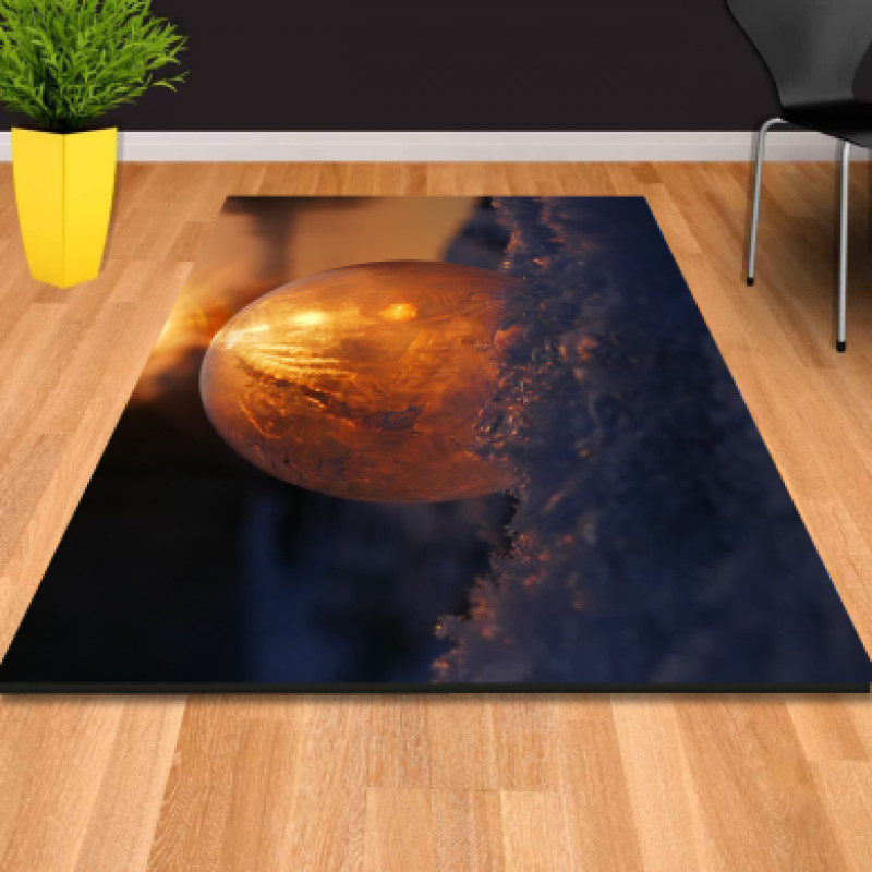 Donuk Kar Kütleleri Dekoratif Halı