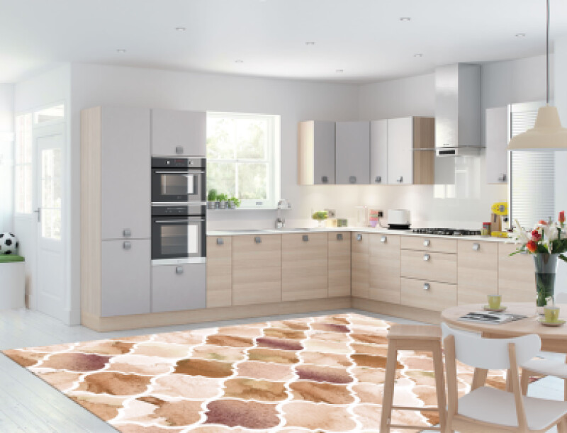 Etnik Desenli Dekoratif Mutfak Halısı