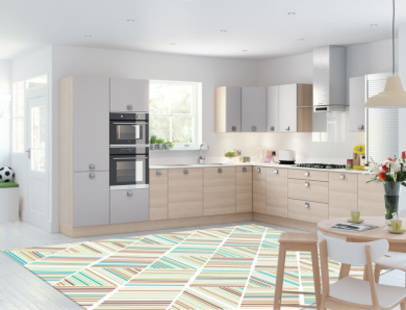 Etnik Piramit Dekoratif Mutfak Halısı