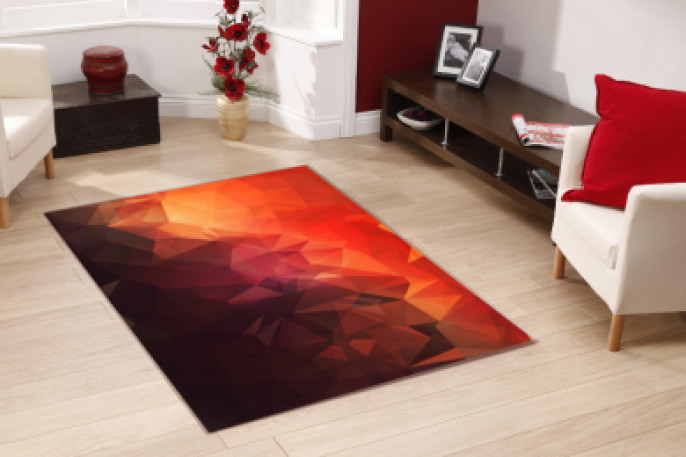 Geometrik şekilli Dekoratif Halı