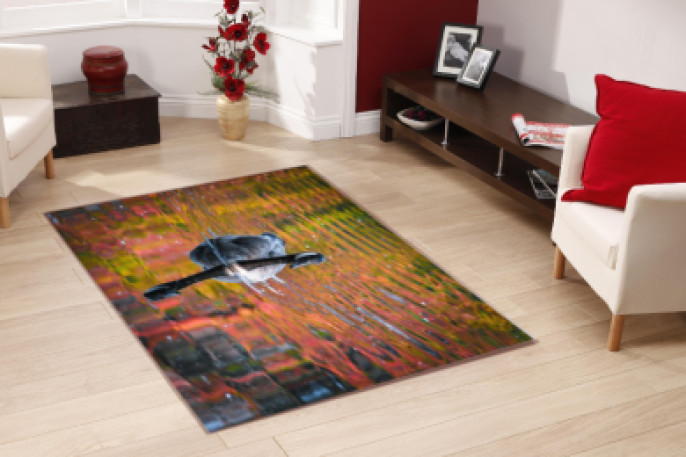 Gölde Kaz Dekoratif Halı