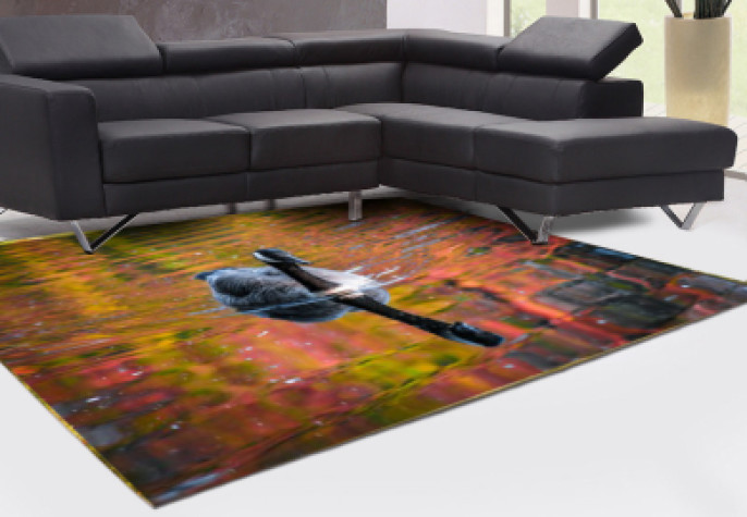 Gölde Kaz Dekoratif Halı