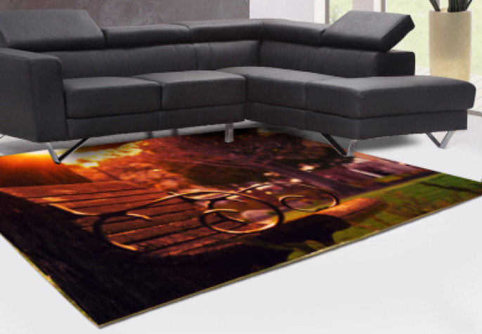 Gün Batımı Bank Dekoratif Halı