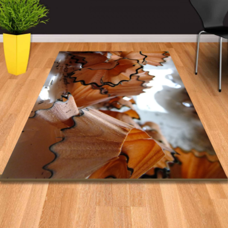 Kalem Atıkları Dekoratif Halı