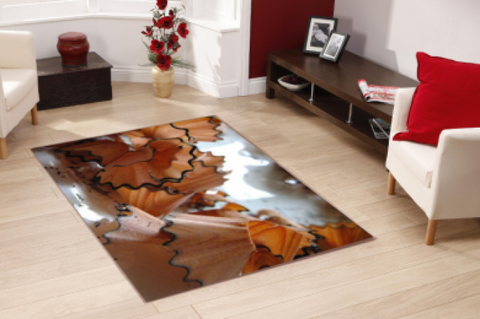 Kalem Atıkları Dekoratif Halı