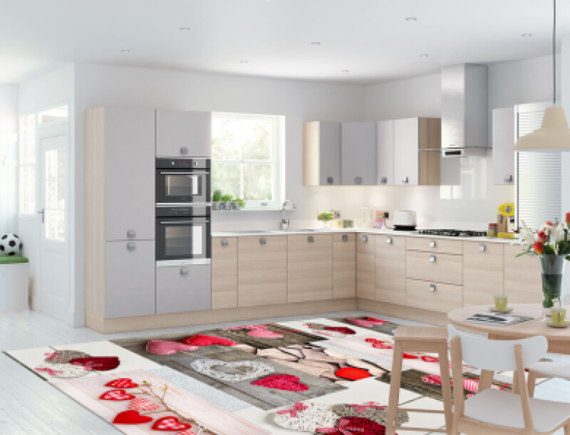 Kalpli Patchwork Dekoratif Mutfak Halısı