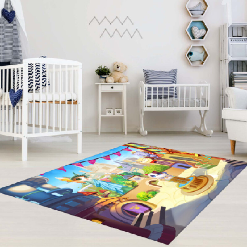Kedi Kasabası Çocuk Odası Halısı