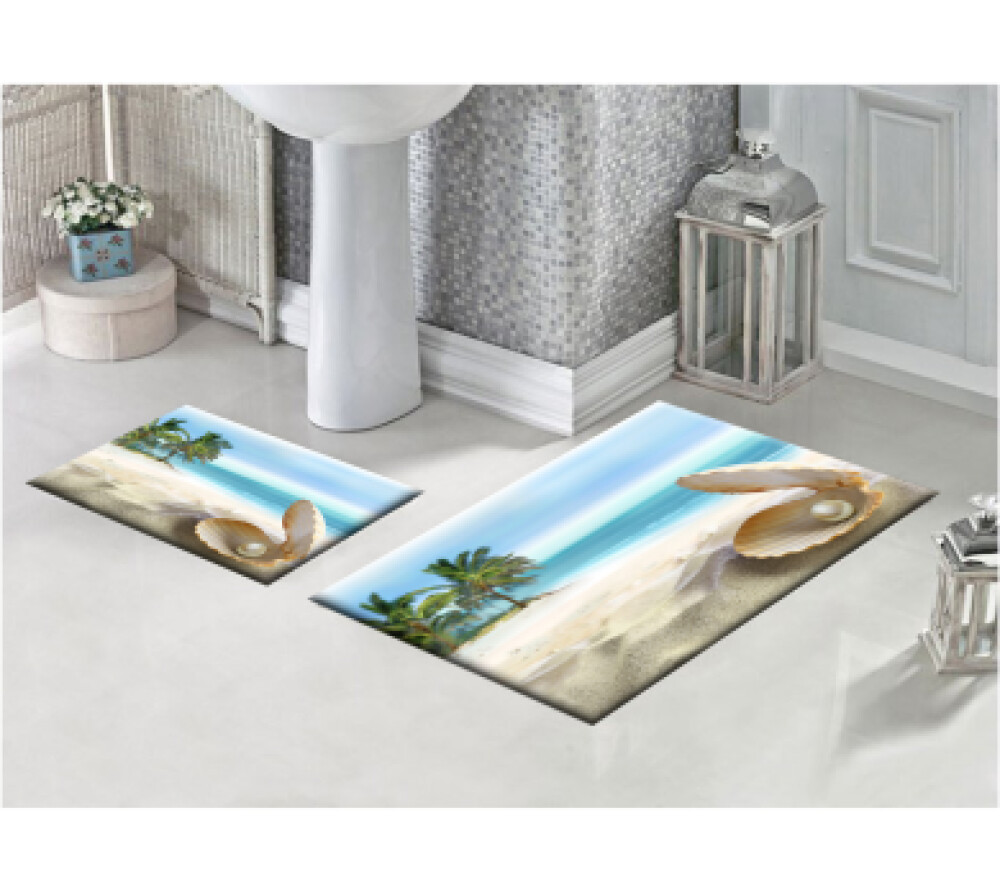 Kumsal İkili Banyo Paspas Seti