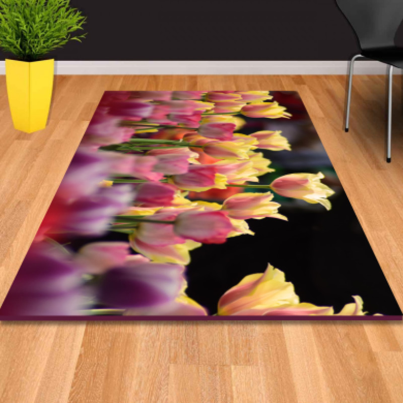 Lale Bahçesi Dekoratif Halı