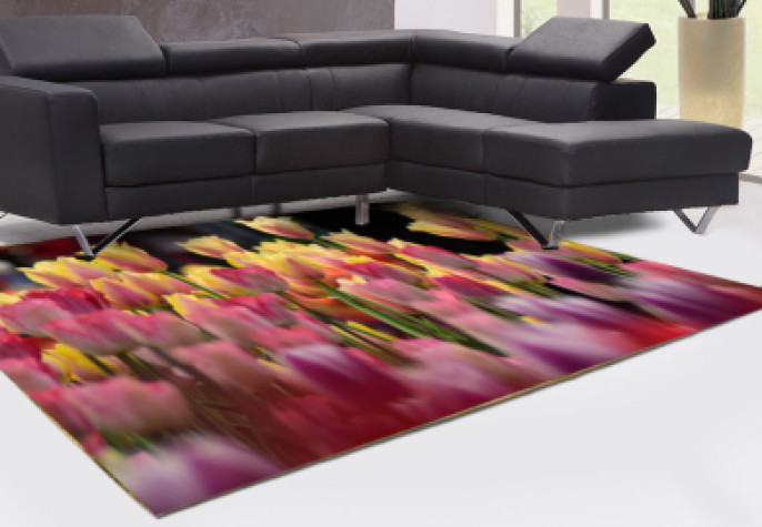 Lale Bahçesi Dekoratif Halı