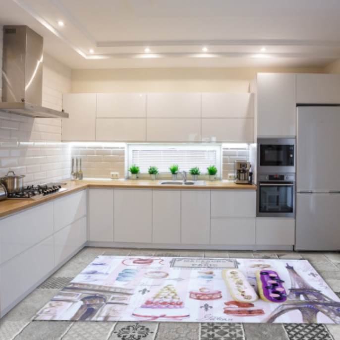 Macarons De Paris Dekoratif Mutfak Halısı