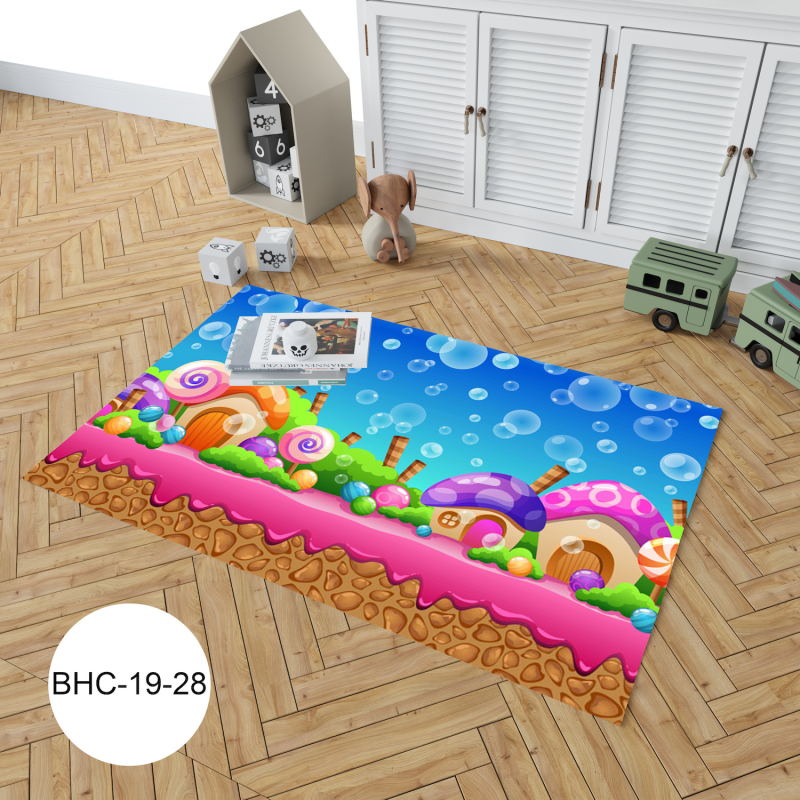 Masal Dünyası Kız Çocuk Odası Halısı