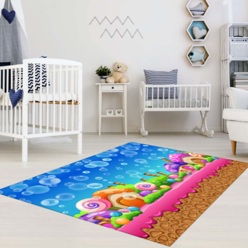 Masal Dünyası Kız Çocuk Odası Halısı