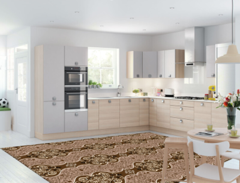 Motifli Dekoratif Mutfak Halısı