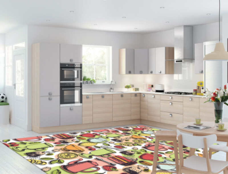 Parti Dekoratif Mutfak Halısı