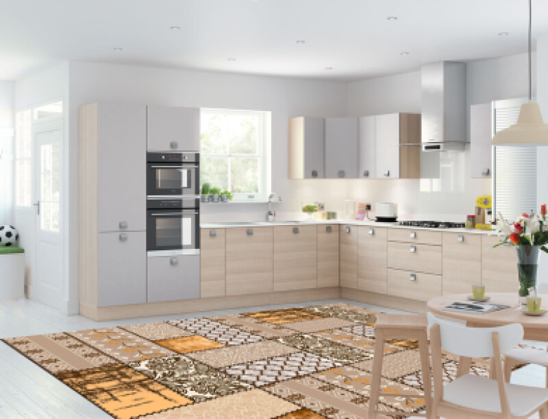 Patchwork Dekoratif Mutfak Halısı