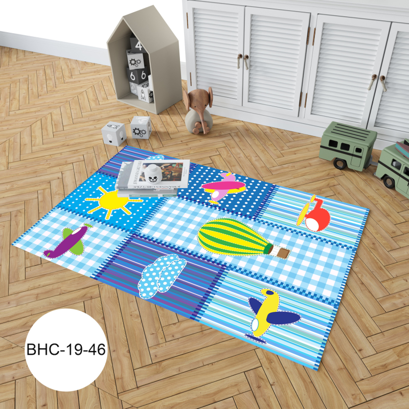 Patchwork Hava Taşıtlı Çocuk Odası Halısı