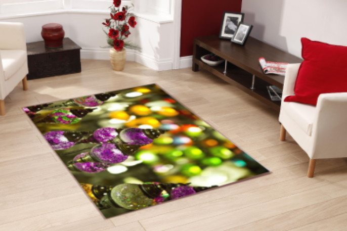 Renkli Lambalar Dekoratif Halı