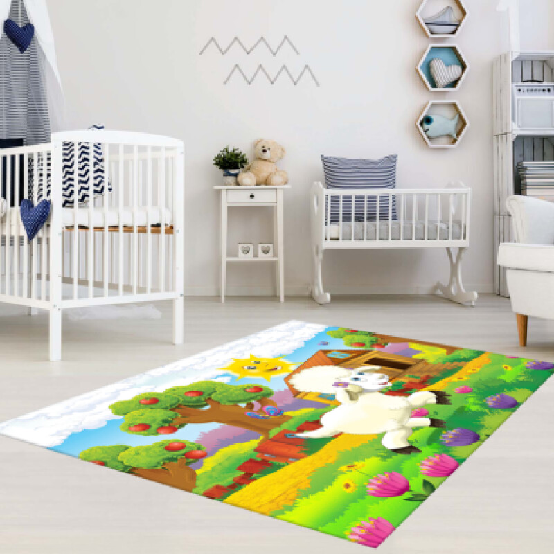 Sevimli Kuzu Çocuk Odası Halısı