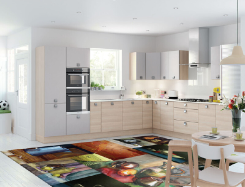 Şişeler Dekoratif Mutfak Halısı