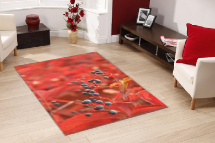 Sonbahar Meyveleri Dekoratif Halı