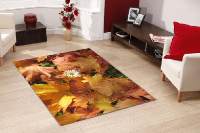 Sonbahar Yaprakları Dekoratif Halı