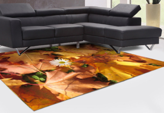 Sonbahar Yaprakları Dekoratif Halı