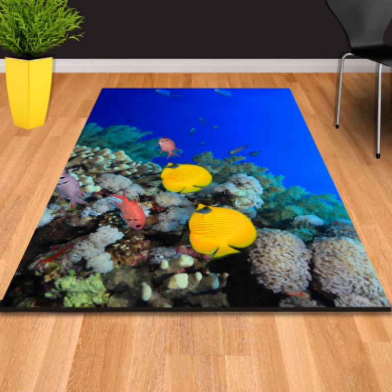 Su Altı Dünyası 1 Dekoratif Halı