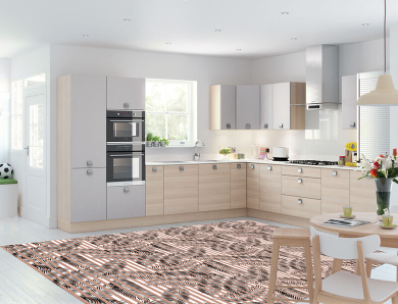 Tropikal Yapraklı Dekoratif Mutfak Halısı