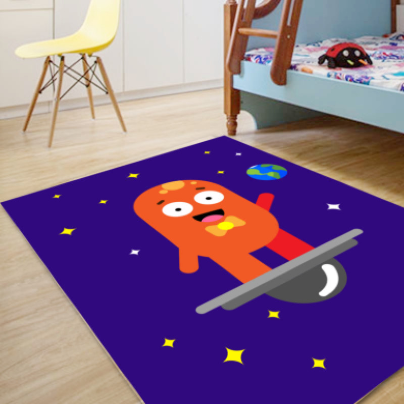 Uzaylı Erkek Çocuk Odası Halısı