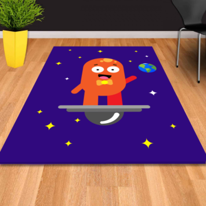 Uzaylı Erkek Çocuk Odası Halısı