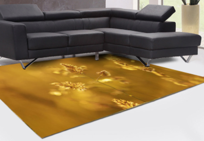 Yaz Çiçekleri Dekoratif Halı